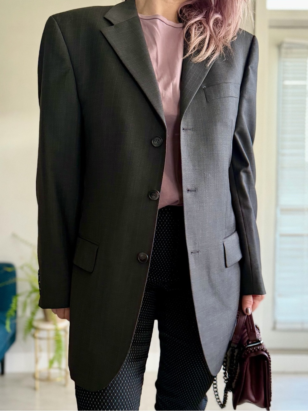 BAUMLER 100% Virgin Wool Designer Blazer | Size EU 50 | Women’s oversized M